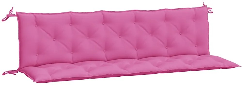 Almofadões para bancos de jardim 2 pcs tecido oxford rosa