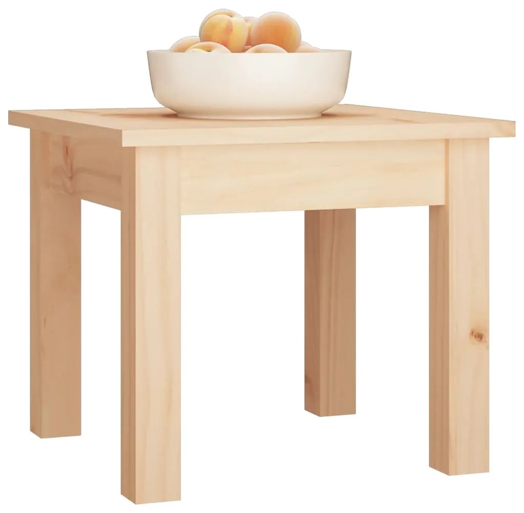 Mesa de centro 35x35x30 cm madeira de pinho maciça