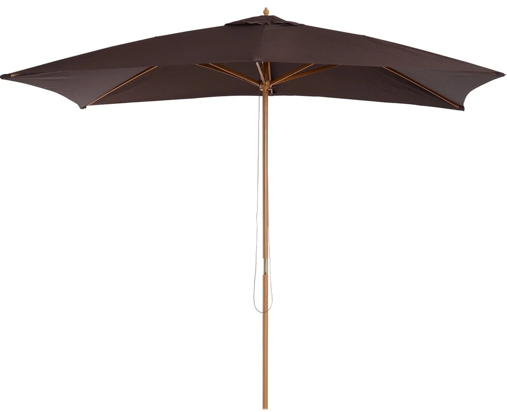 Chapéu de Sol de Jardim com Sistema de Polia Teto Ventilado e Mastro d