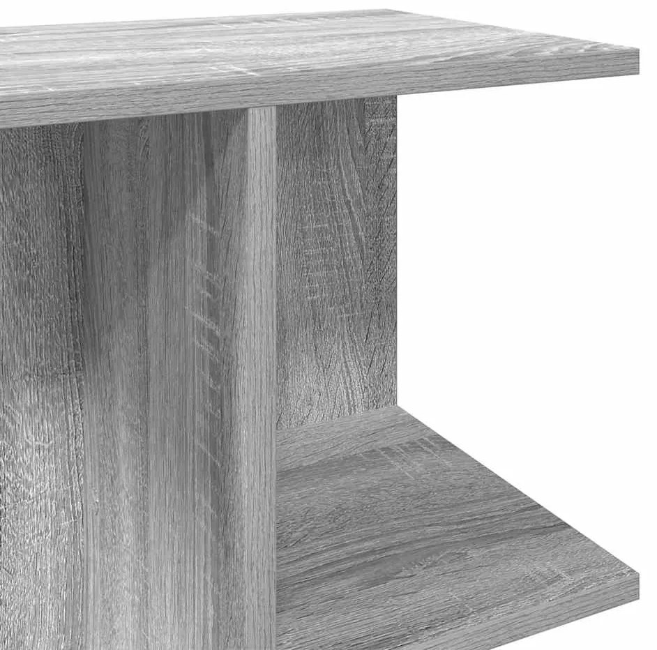 Mesa cabeceira 46,5x29x61 cm derivados madeira cinzento sonoma