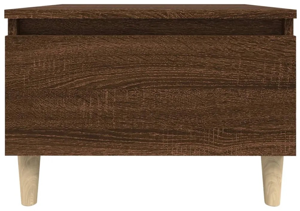 Mesas de apoio 2pcs 50x46x35cm deriv. madeira carvalho castanho