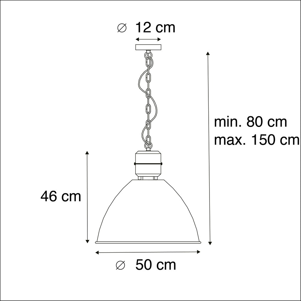 Candeeiro de suspensão industrial enferrujado - Flynn Industrial