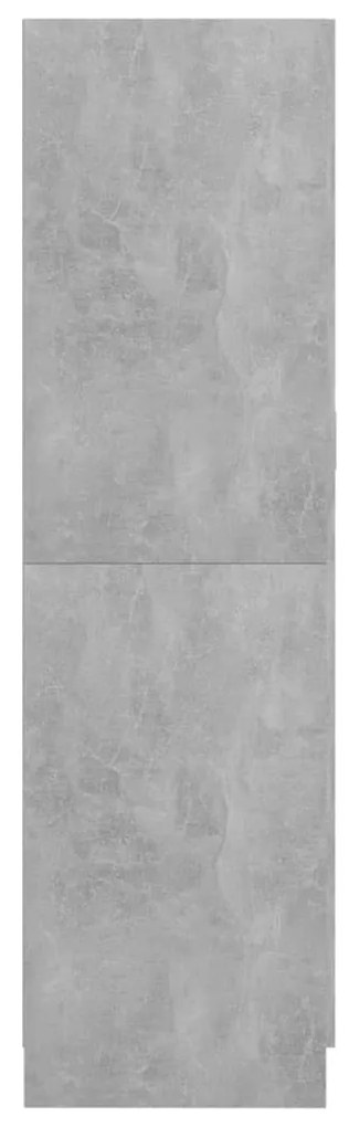 Roupeiro 82,5x51,5x180 cm contraplacado cinzento cimento