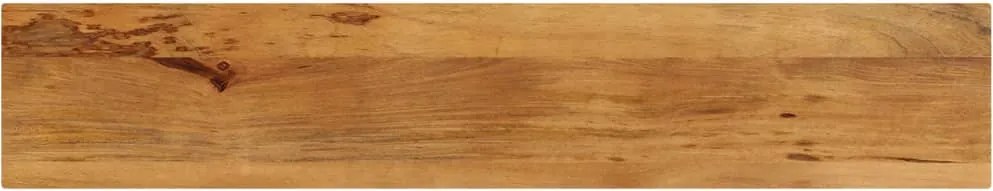 vidaXL Tampo de mesa retangular 140x20x3,8 cm mangueira maciça