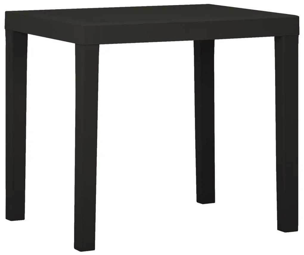 315845 vidaXL Mesa de jardim 79x65x72 cm plástico antracite