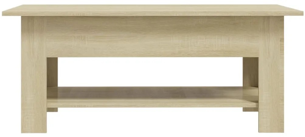 Mesa de centro 102x55x42 cm madeira processada carvalho sonoma