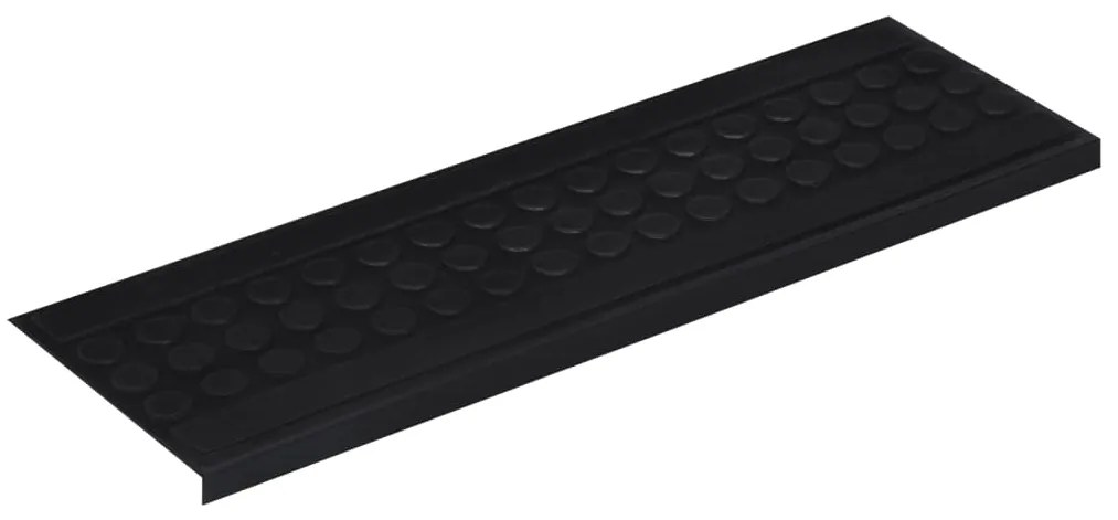 Tapetes para degraus de escada 5 pcs 25x75 cm borracha