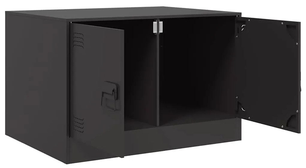 Mesa de centro 67x50x44 cm aço preto