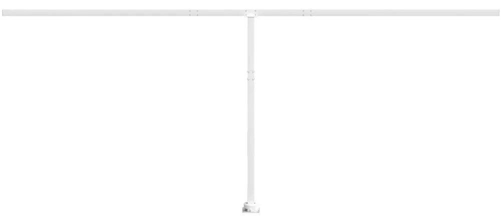 Conjunto de postes para toldo 600x245 cm ferro branco