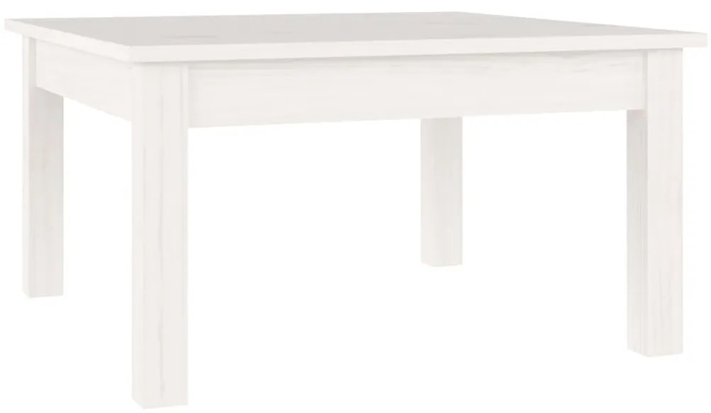 Mesa de centro 55x55x30 cm pinho maciço branco