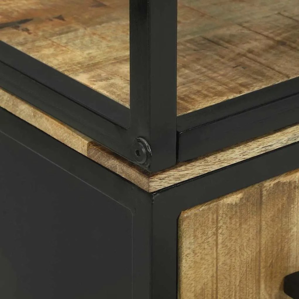 Highboard vidaXL 70x35x180 cm Madeira Sólida Mango Rústica