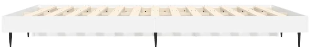 Estrutura de cama 135x190 cm derivados de madeira branco