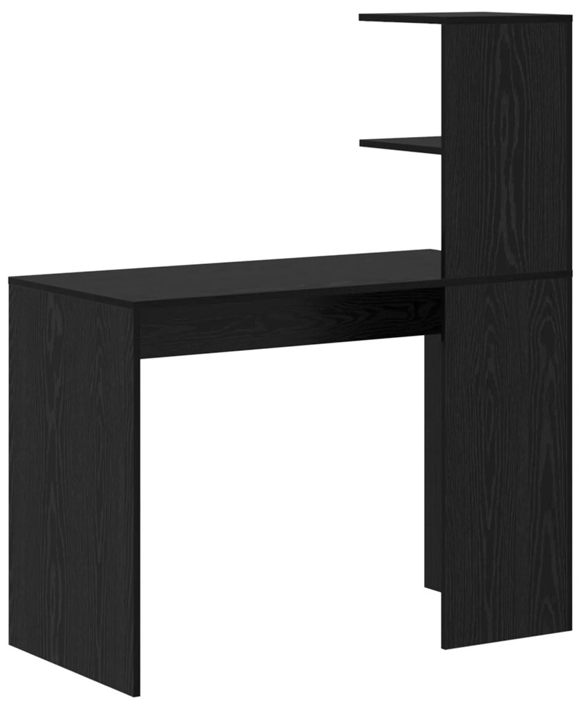 Secretária de Escrita Carvalho Preto Carvalho Preto MDF, laminado