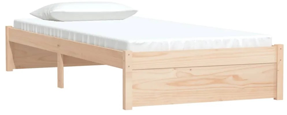 Estrutura de cama solteiro 90x190 cm madeira maciça