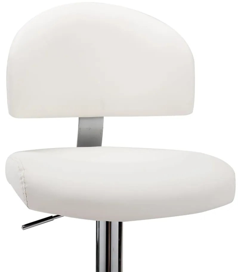 Bancos de bar 2 pcs couro artificial branco