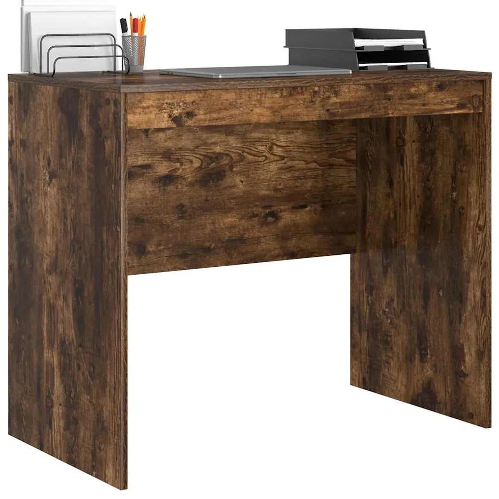 Mesa de Computador Carvalho Fumado Madeira Engenheirada