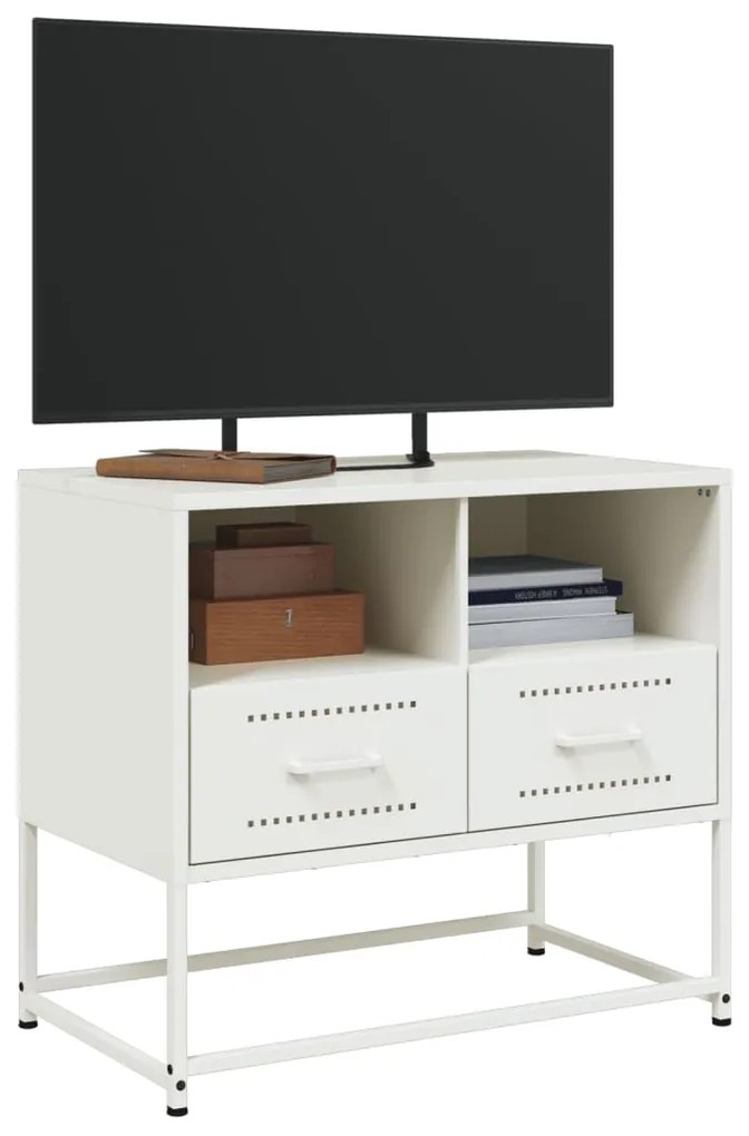 Móvel de TV 68x39x60,5 cm aço branco