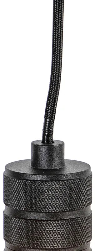 Candeeiro de suspensão moderno preto - Cavalux