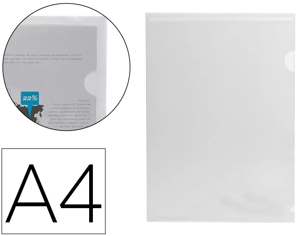 Dossier Em L A4 Transparente