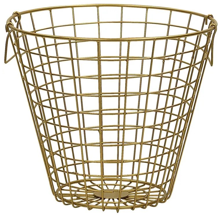 Cesto de metal dourado NITMA Beliani