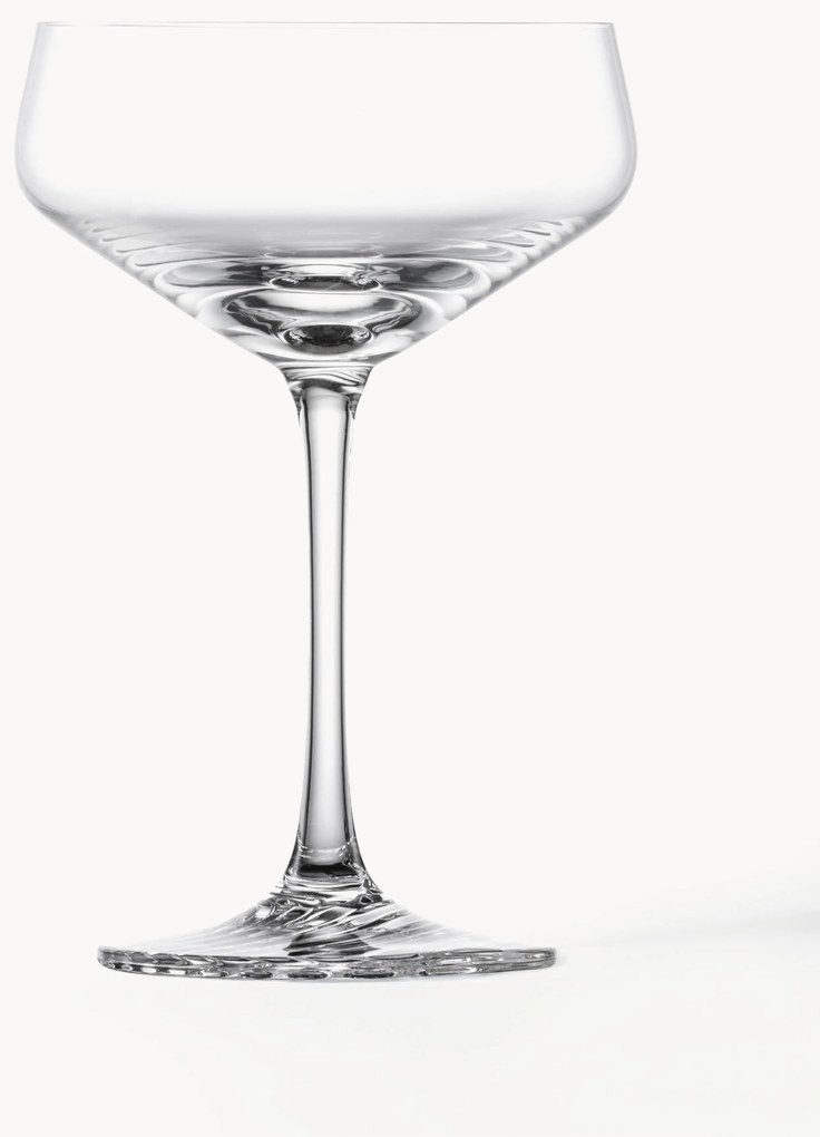 Taças de champanhe de cristal Echo, conjunto de 4