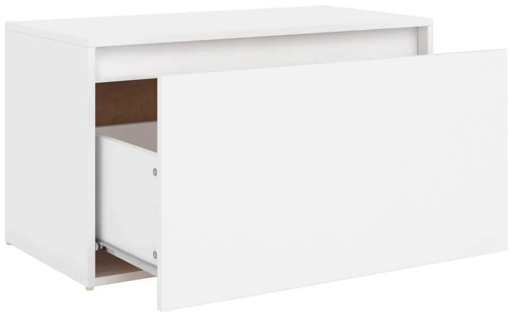 Banco de corredor 80x40x45 cm derivados de madeira branco