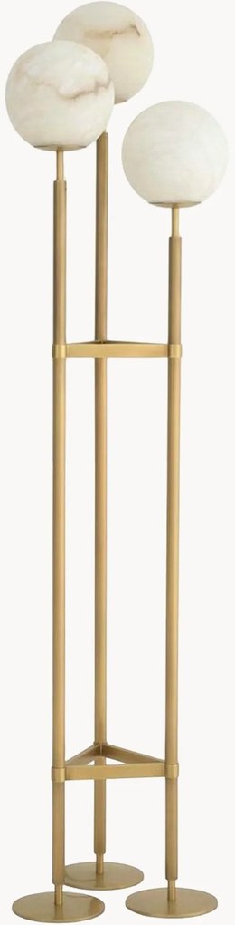 Candeeiro de pé artesanal em alabastro Led Fiori