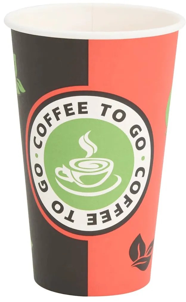 Copos de café de papel com tampas 1000 pcs 16oz 400ml