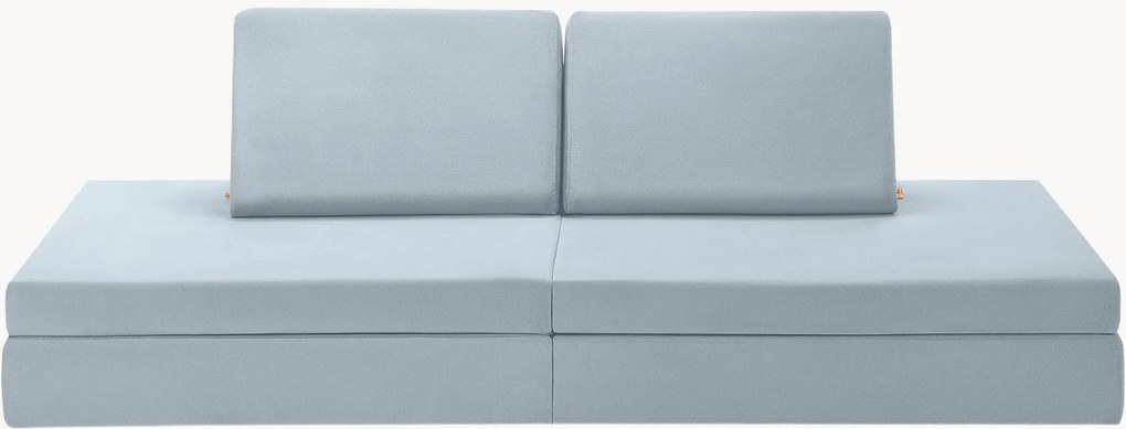 Sofá de brincar modular para crianças em veludo artesanal Mila