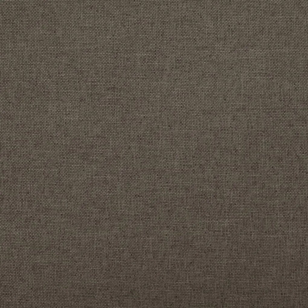 Banco de arrumação dobrável 76x38x38 cm linho falso castanho