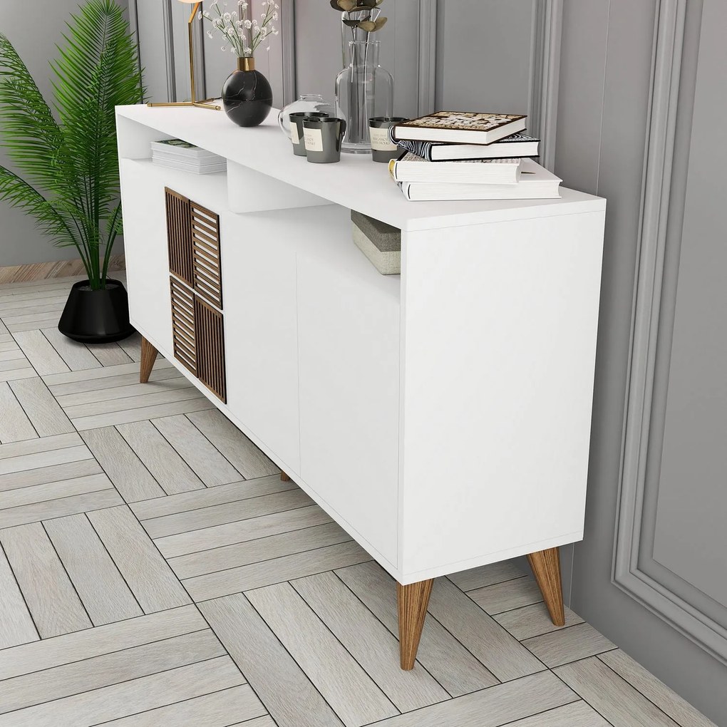 Console Milan – Branco – 160 cm x 78 cm x 35 cm