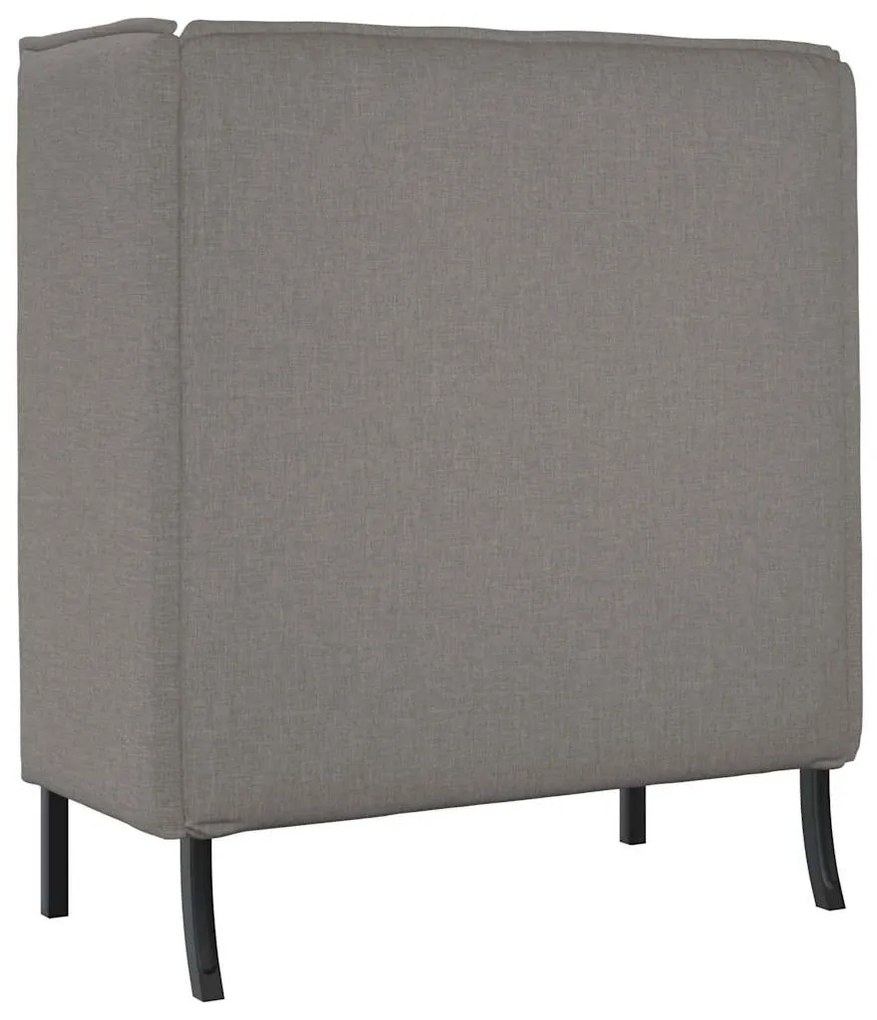 Sofá Alto Taupe 109x56x121 cm Tecido