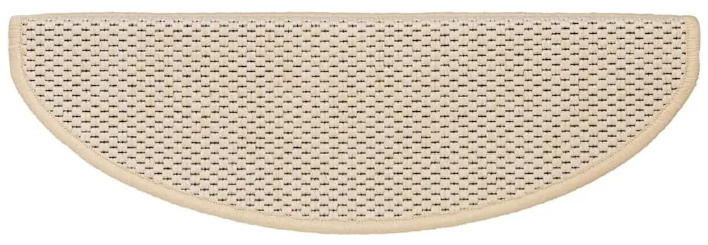 Tapetes escada adesivos aspeto sisal 15 pcs 65x21x4 cm berbere