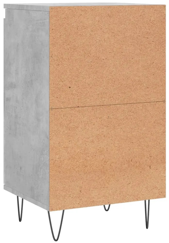 Aparadores 2 pcs 40x35x70 cm derivados de madeira cinza cimento