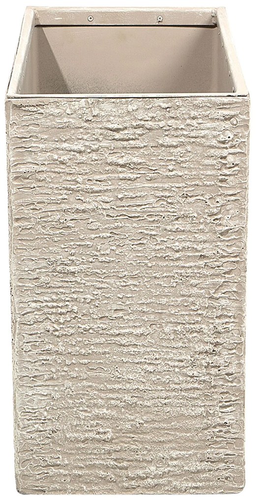Vaso para plantas 29 x 70 x 50 cm creme EDESSA Beliani