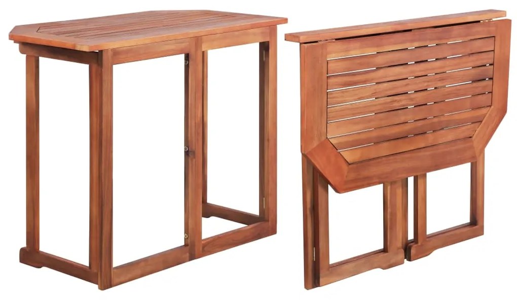 44039 vidaXL Mesa de bistrô 90x50x75 cm madeira de acácia maciça