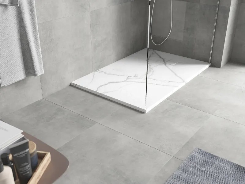 Mexen Hugo base de duche retangular SMC 120 x 90 cm, pedra branca - 42159012