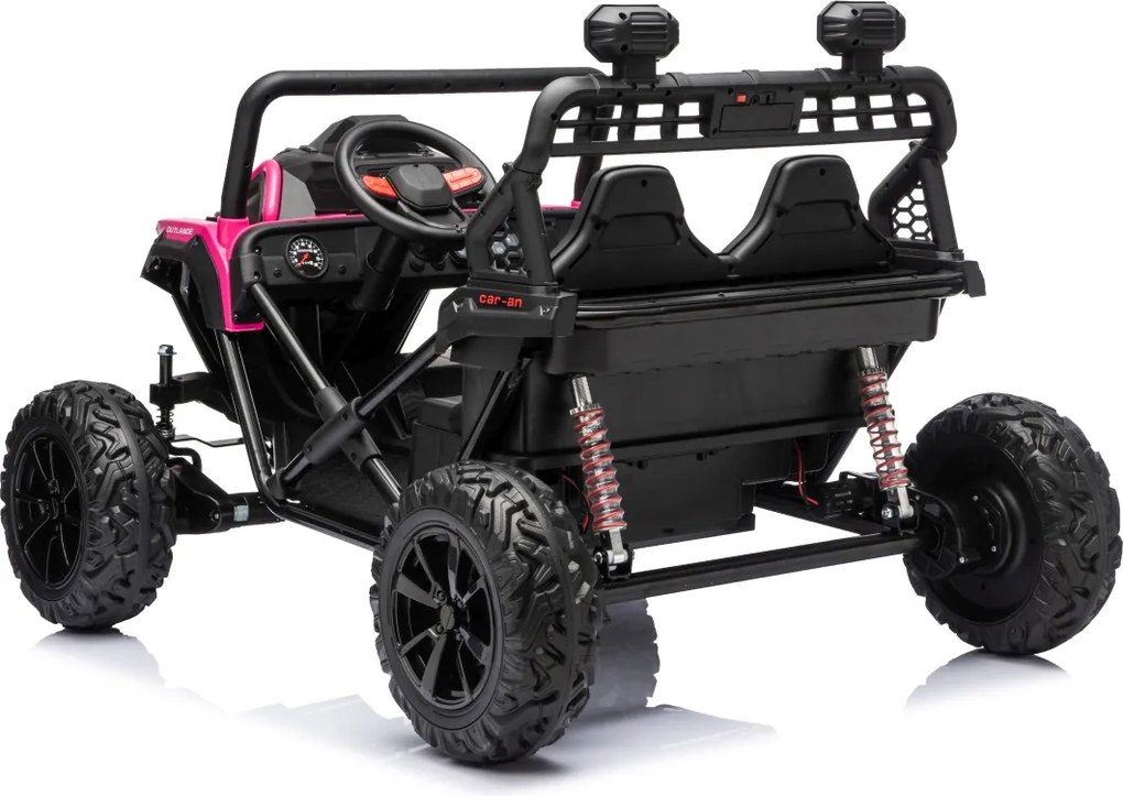 Carro elétrico para Crianças 3 a 8 anos, 12V 4x4 Buggy Sport OUTLAND, Rodas de espuma EVA, Controle remoto Rosa