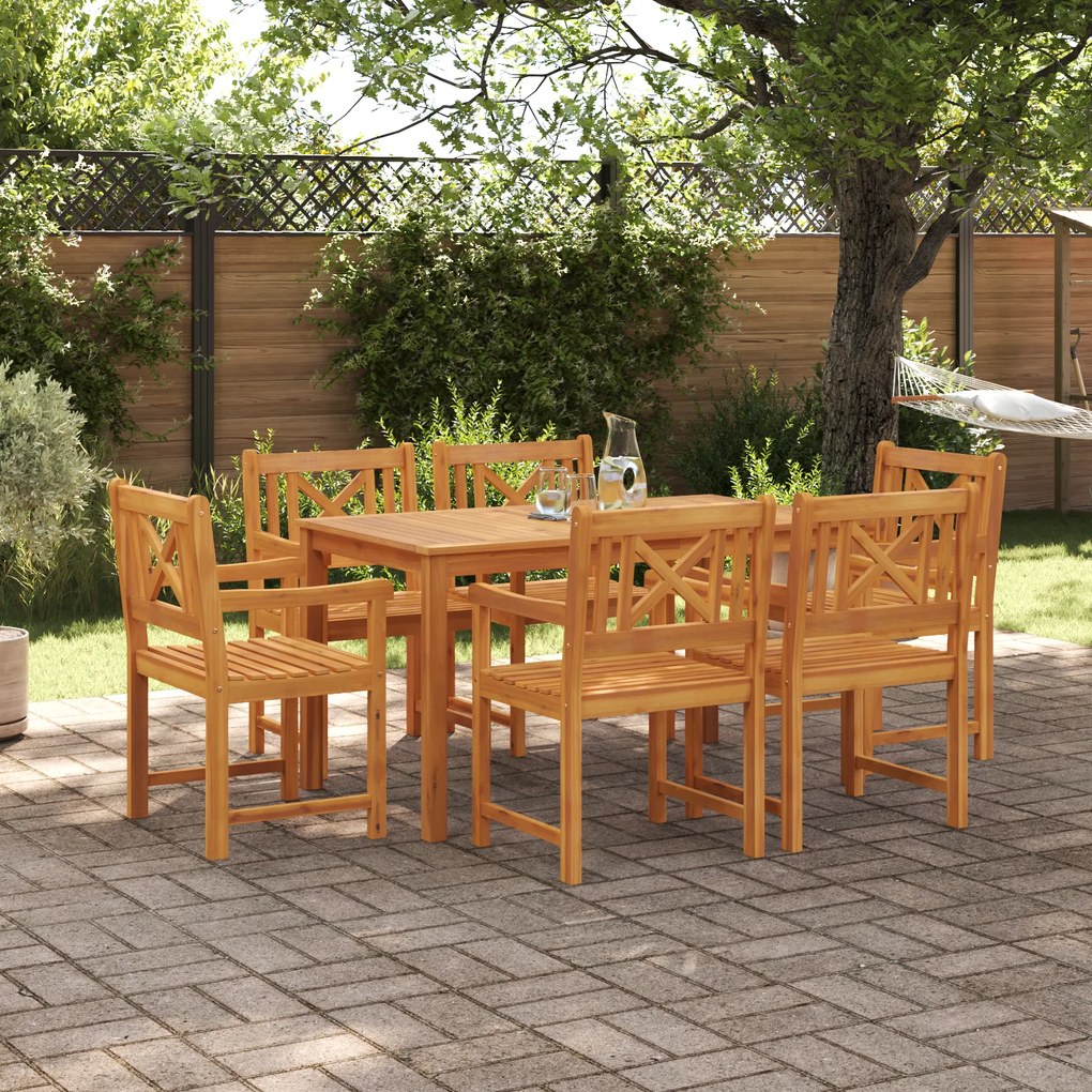 vidaXL Cadeiras de Jardim 2 pcs 56x56x90 cm Madeira Maciça de Acácia