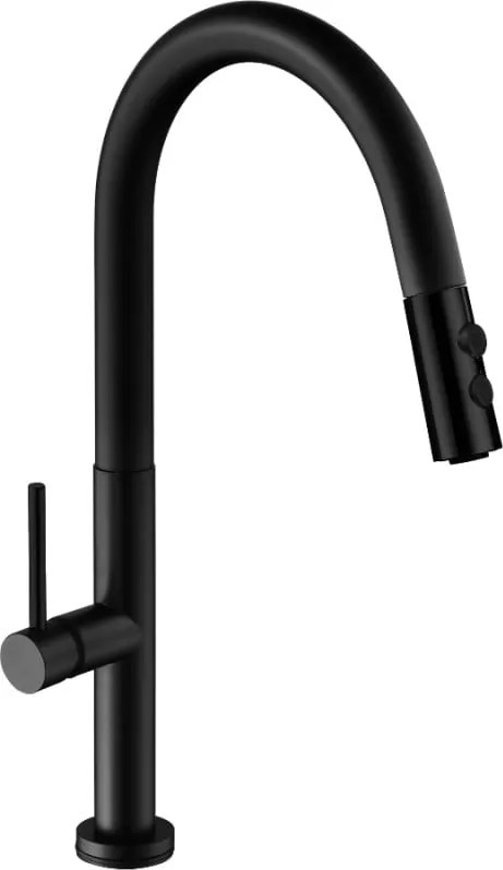 Mexen Ava torneira de cozinha, preta - 672800-70