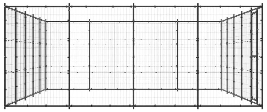 Canil de exterior 24,2 m² aço