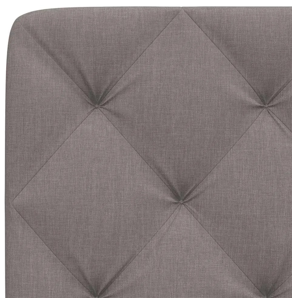 Almofadão de cabeceira 200 cm tecido cinzento-acastanhado