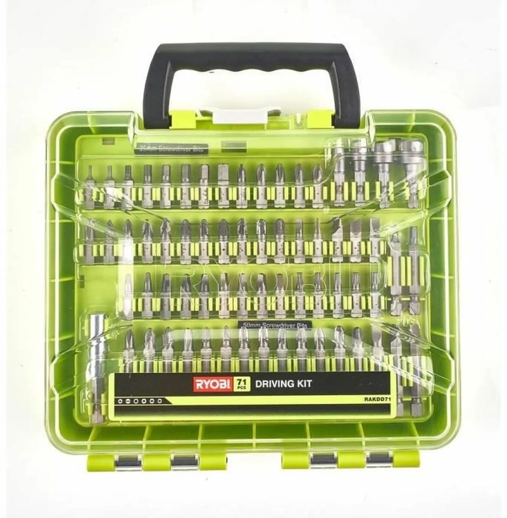 Conjunto de brocas Ryobi (71 Peças)