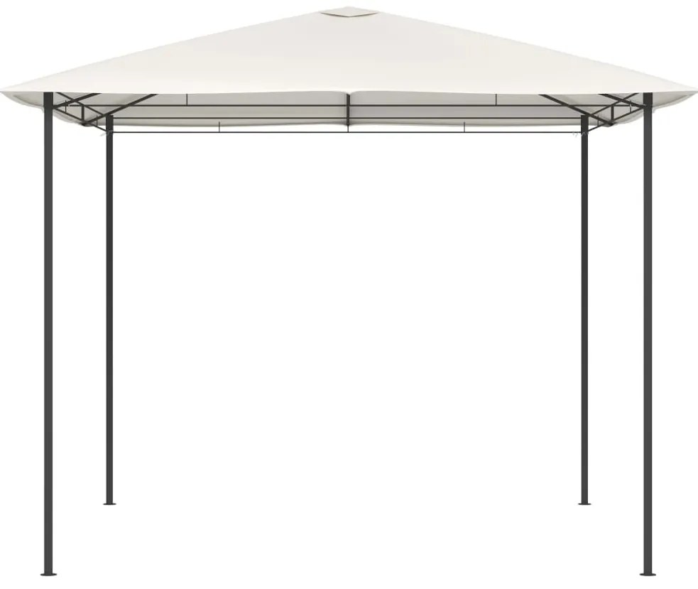 Gazebo 3x3x2,6 m 160 g/m² cor creme