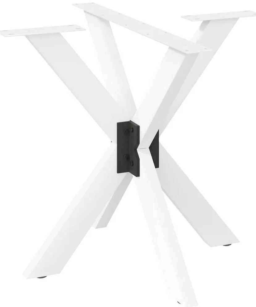 Pé de mesa de jantar em formato de aranha, branco, 85x85x(72-73) cm, a