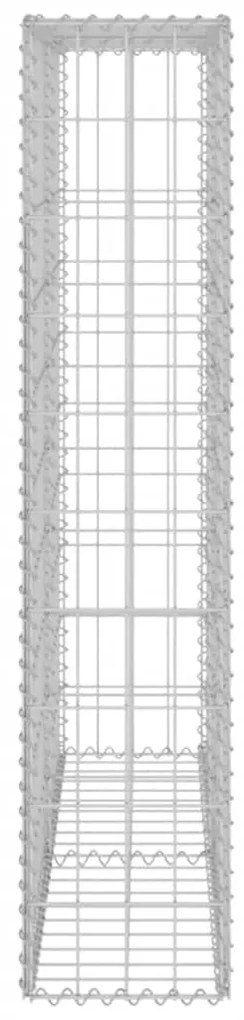Muro gabião com tampas aço galvanizado 80x20x100 cm