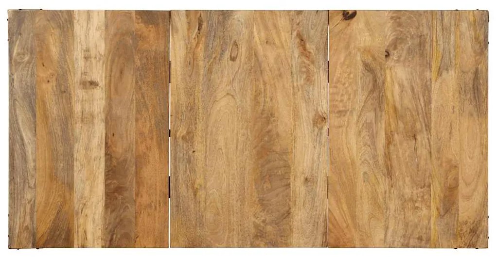 Mesa de jantar 140x70x75 cm madeira de mangueira maciça