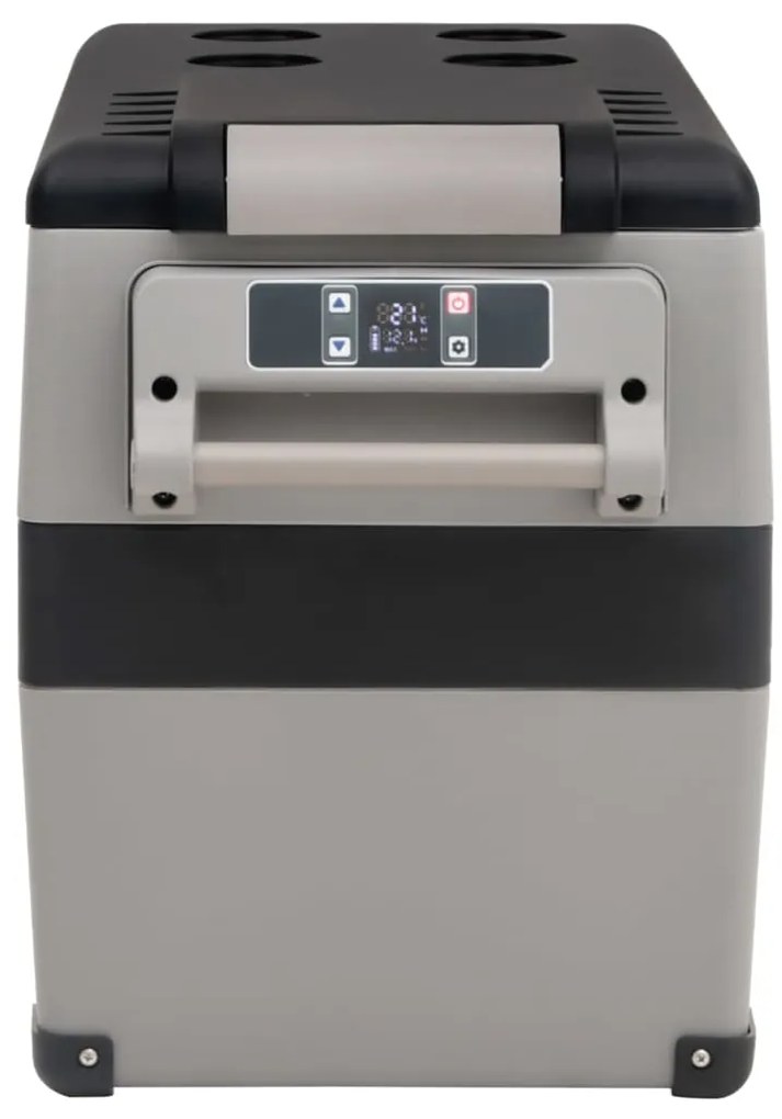Mala térmica com pega 55 L PP e PE preto e cinzento