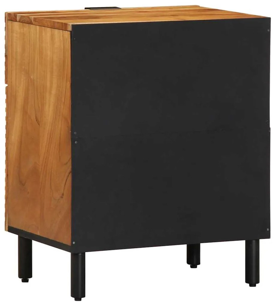 Mesa de Cabeceira vidaXL 50x33x60 cm Madeira de Acácia Sólida