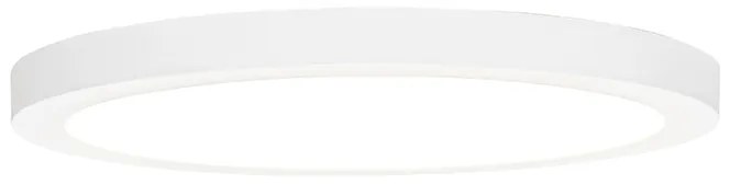 Foco de encastrar ou de superfície branco 30 cm incl. LED 3-Step Dim to Warm com Dip Switch - Trans